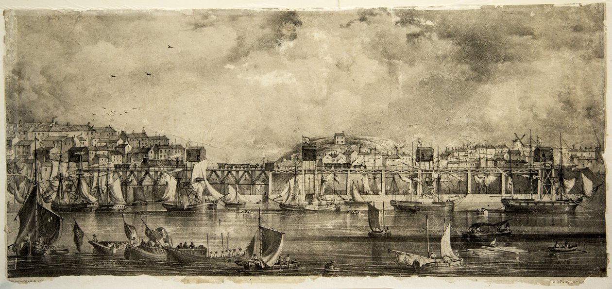Stanhope and Tyne Dropsin avajaiset, South Shields, syyskuu 1834 tekijältä William Kidd