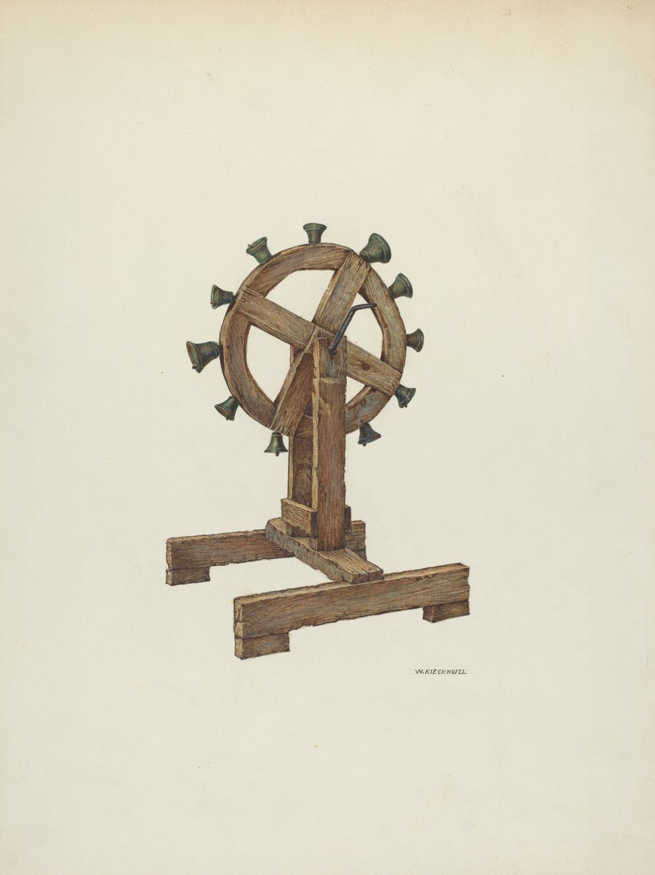 Alttarikellot pyörässä, n. 1941. tekijältä William Kieckhofel