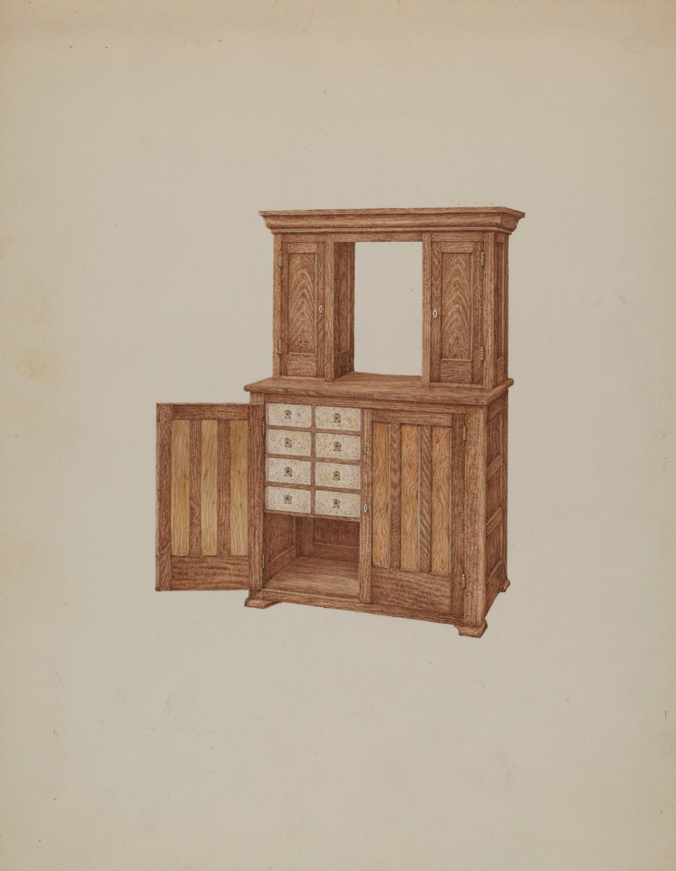 Kaappi, Norsunluu Avaimenreiät, c. 1937. tekijältä William Kieckhofel