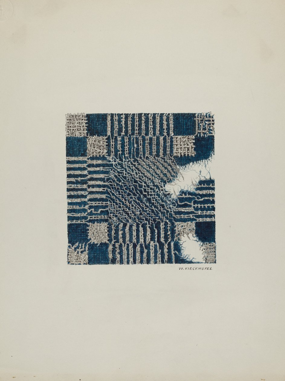 Coverlet Section of, c. 1940. tekijältä William Kieckhofel