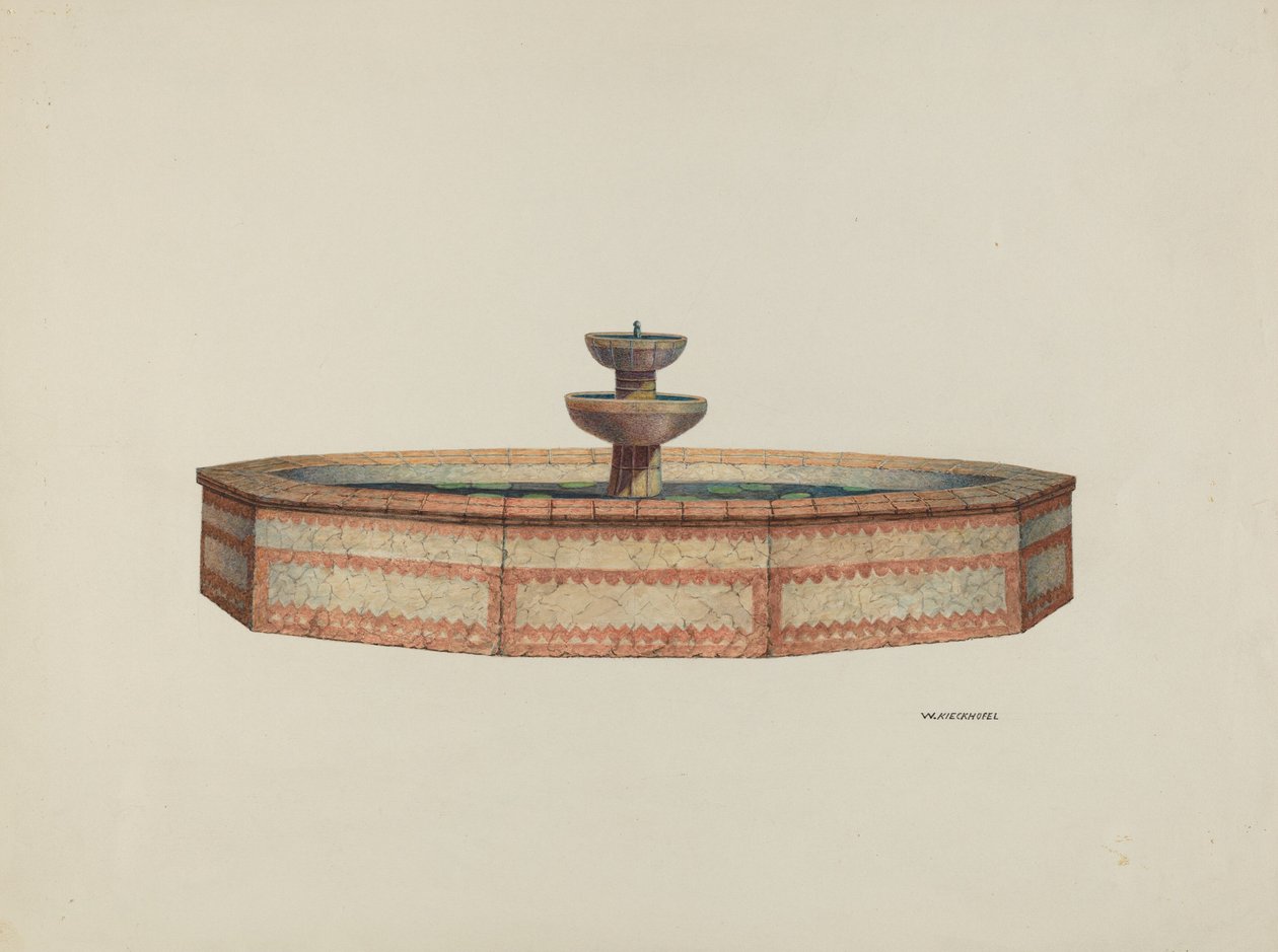 Mission Fountain, 1941. tekijältä William Kieckhofel