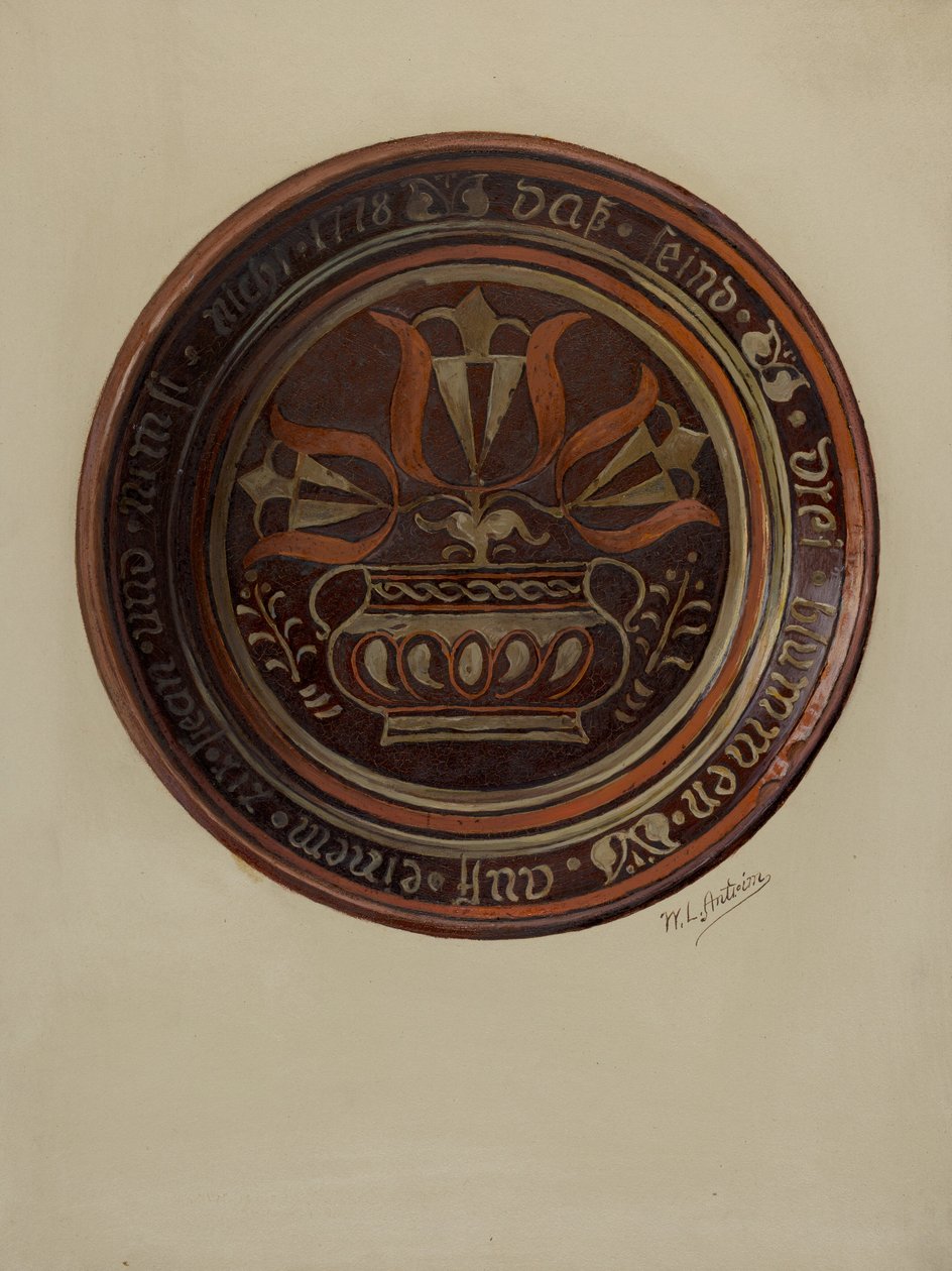 Pa. saksalainen ruokalaji, n. 1937. tekijältä William L Antrim