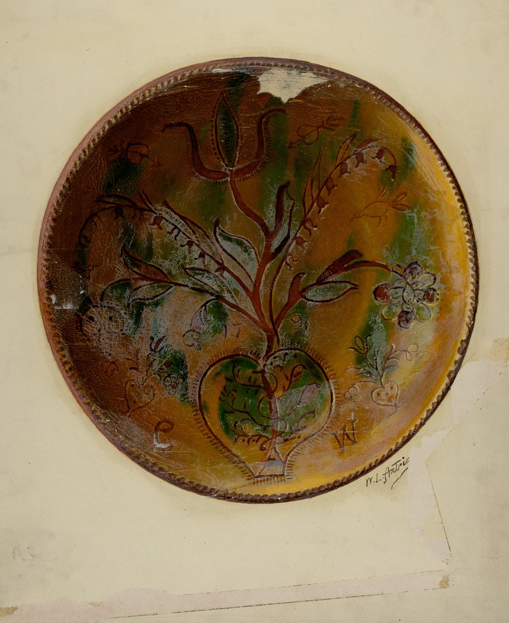 Pa. Saksalainen piirakkalautanen, n. 1938. tekijältä William L Antrim