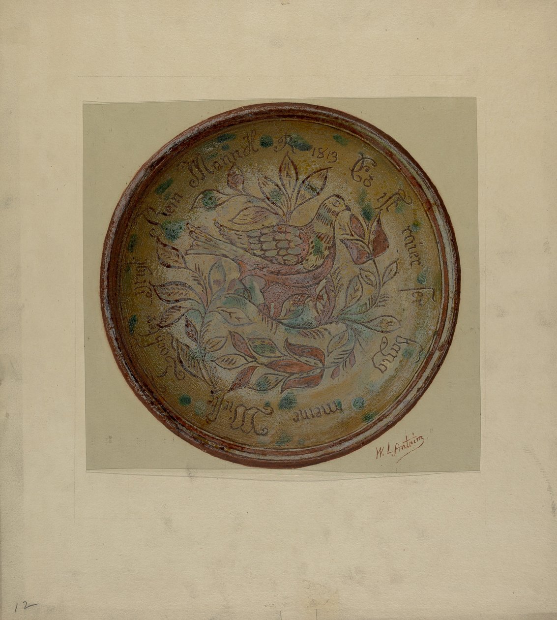 Pa. Saksalainen levy, n. 1937. tekijältä William L Antrim