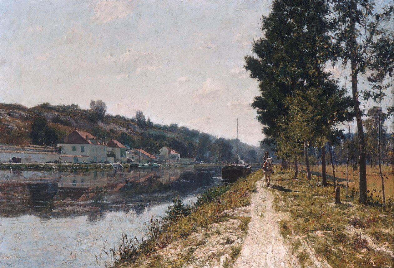 Banks of the Loing, n. 1894-97. tekijältä William Lamb Picknell