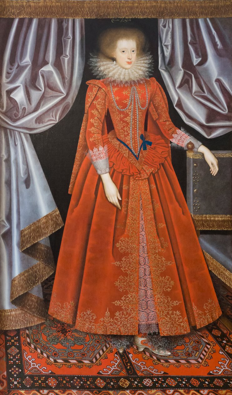 Catherine Knevet, Suffolkin kreivitär, noin 1615 (maalaus) tekijältä William Larkin