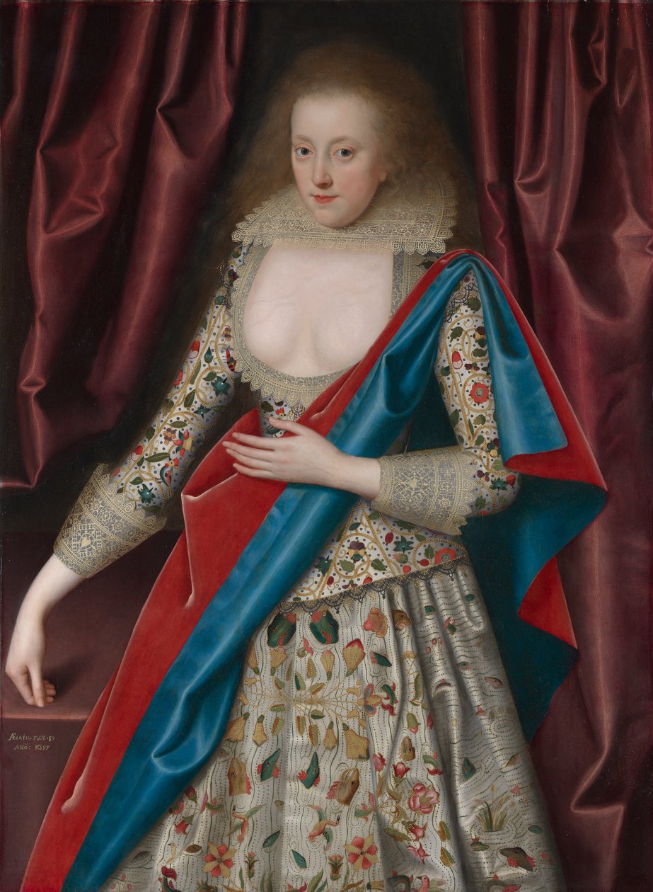 Nuoren naisen muotokuva, mahdollisesti Jane, Lady Thornhaugh tekijältä William Larkin