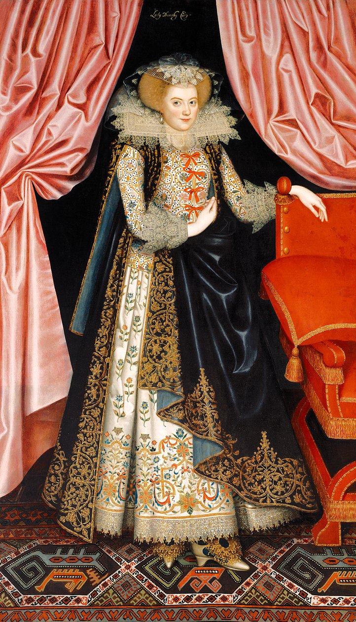 Todennäköisesti Elizabeth Cary, os Tanfield, n. 1615 (öljy kankaalle) tekijältä William Larkin