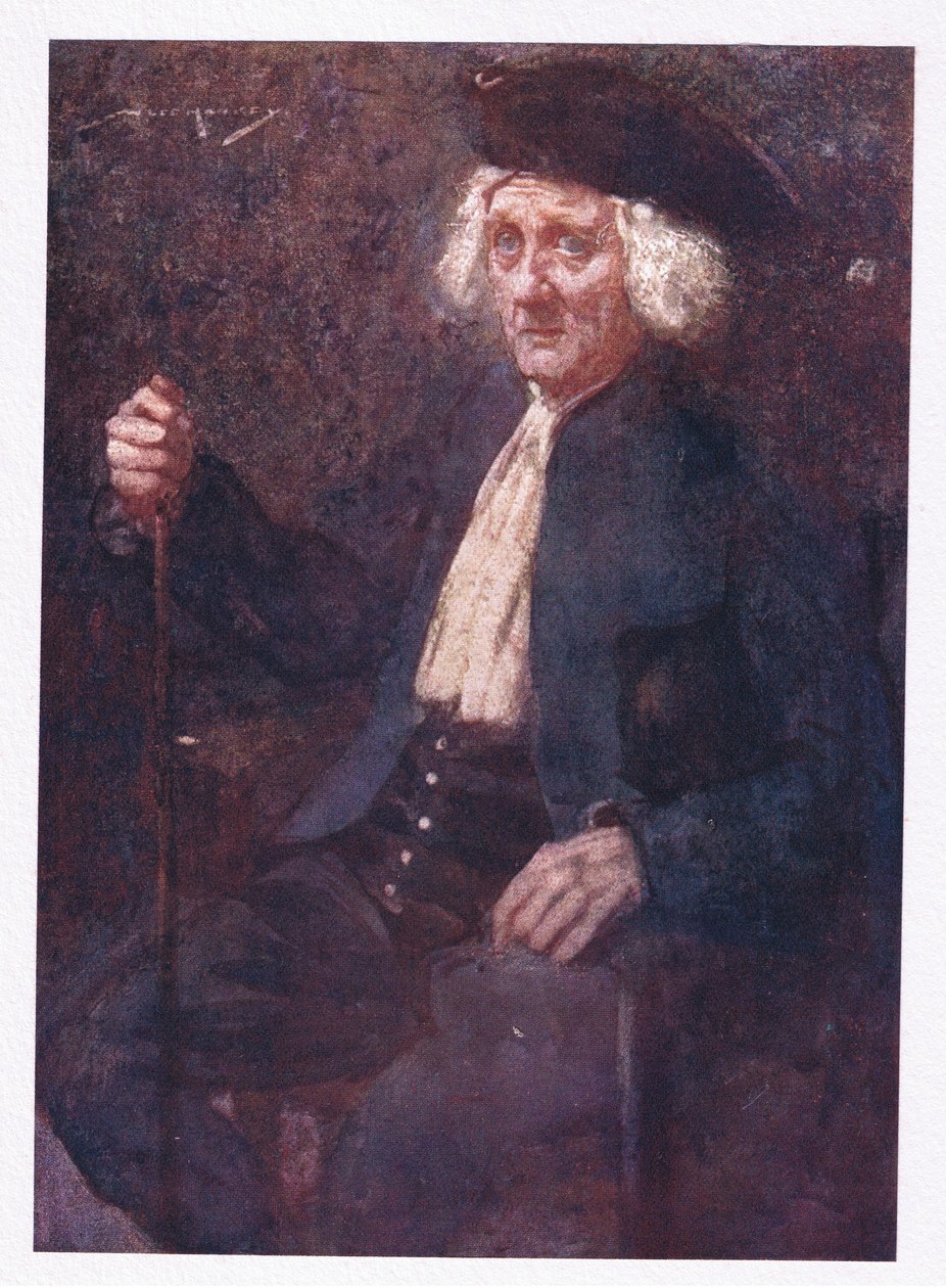 Hän oli koko maalle rakas mies ja rikastui neljälläkymmenellä punnalla vuodessa (väri litho) tekijältä William Lee Hankey