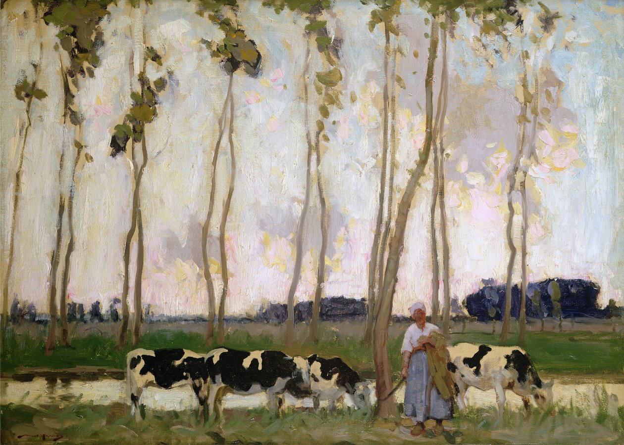 Breton maisema (öljy kankaalle) tekijältä William Lee Hankey