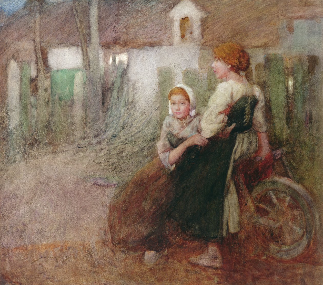 Iltavalo (akvarelli paperille) tekijältä William Lee Hankey