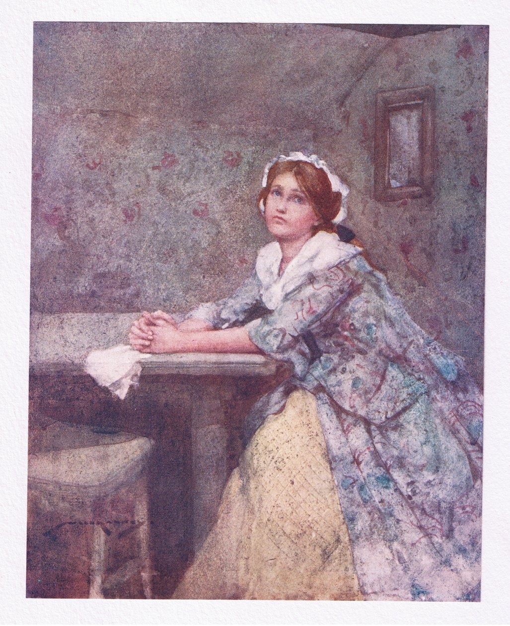 Hänen ihana tyttärensä, kyynelissään ihanampi (väri litho) tekijältä William Lee Hankey