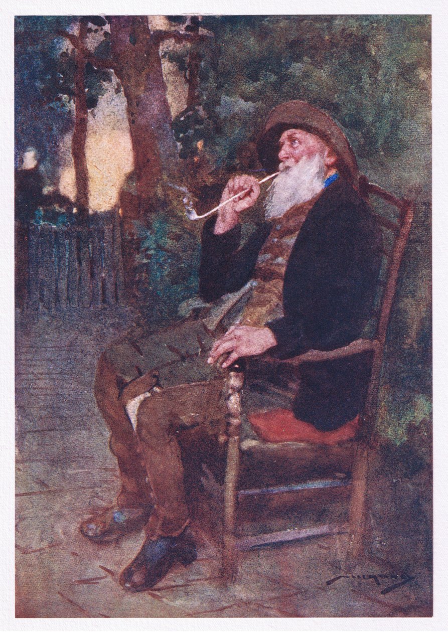 Kuinka onnellinen onkaan se, joka kruunaa näillä sävyillä työssäkäyvän nuoruuden helppouden iässä (väri litho) tekijältä William Lee Hankey