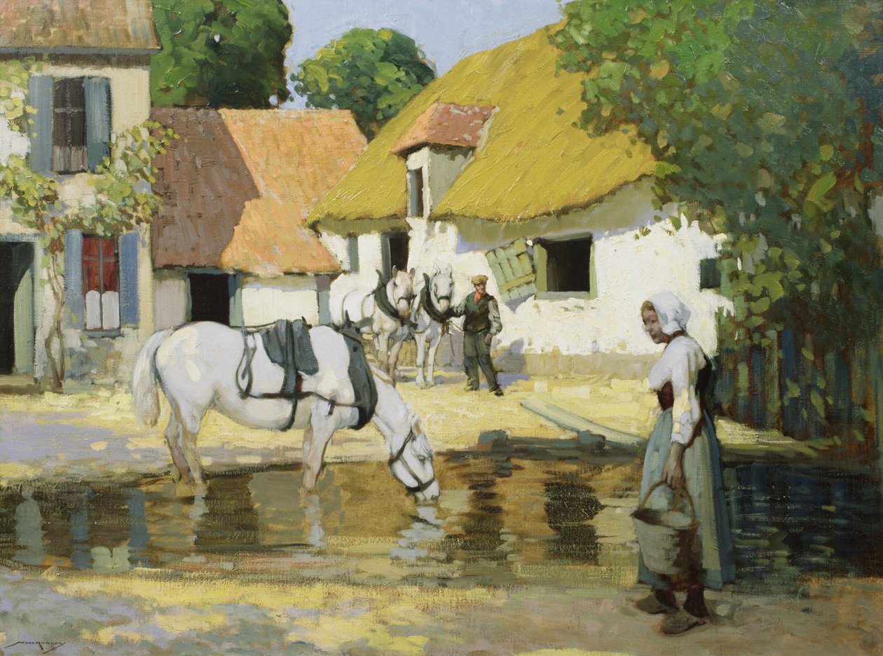 The Lower Court (öljy kankaalle) tekijältä William Lee Hankey