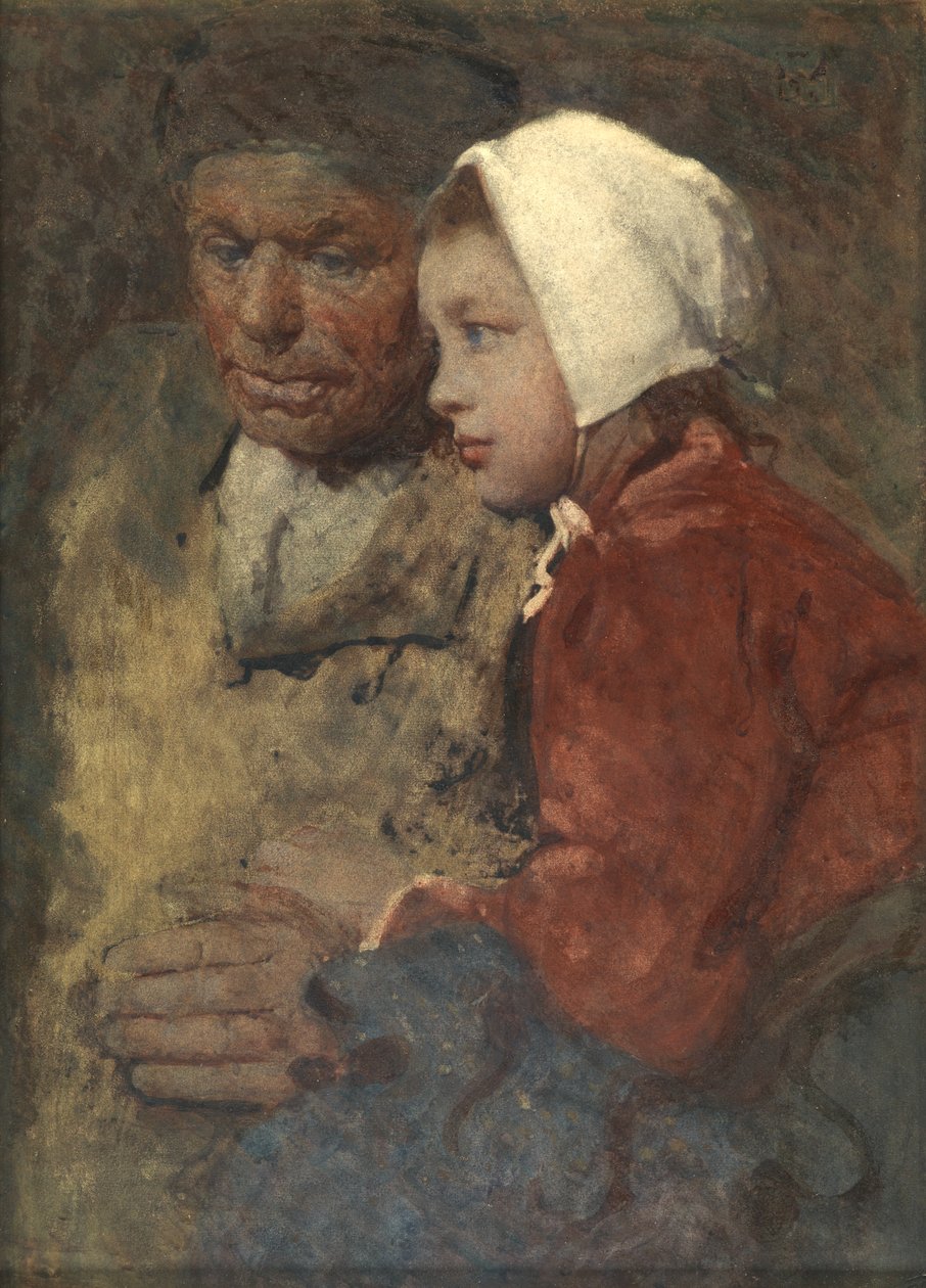 Apoio Mútuo (aquarela com goma arábica) finlandês tekijältä William Lee Hankey