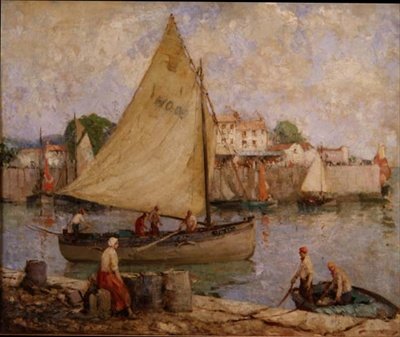 Kalastusalueelle, Honfleur tekijältä William Lee Hankey
