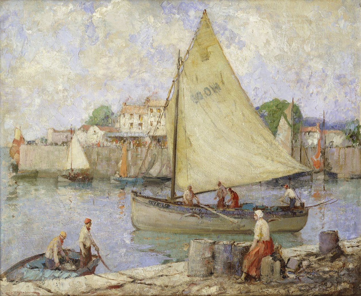 Kalastusalueelle, Honfleur tekijältä William Lee Hankey