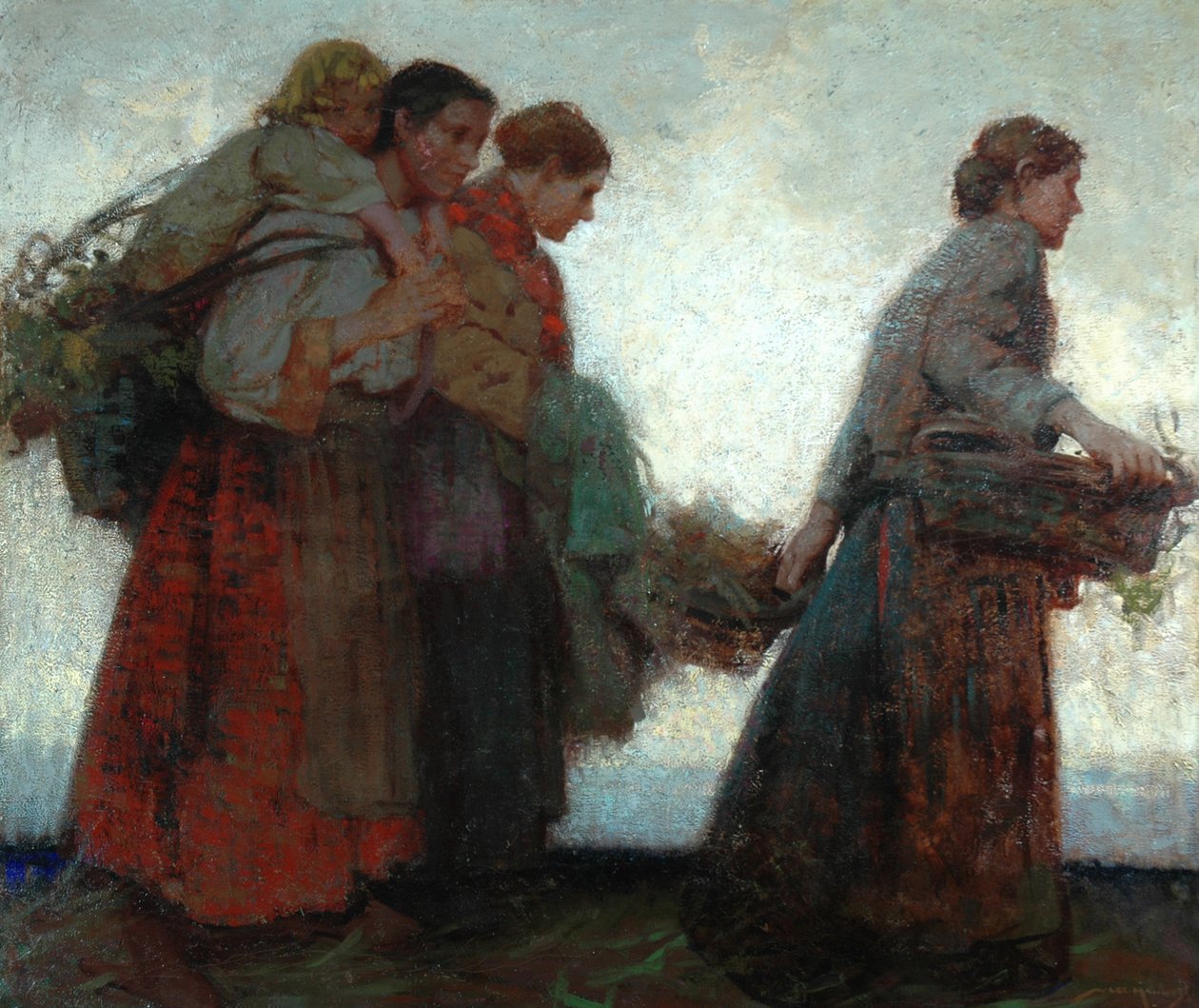 Patojen päällä (öljy kankaalle) tekijältä William Lee Hankey