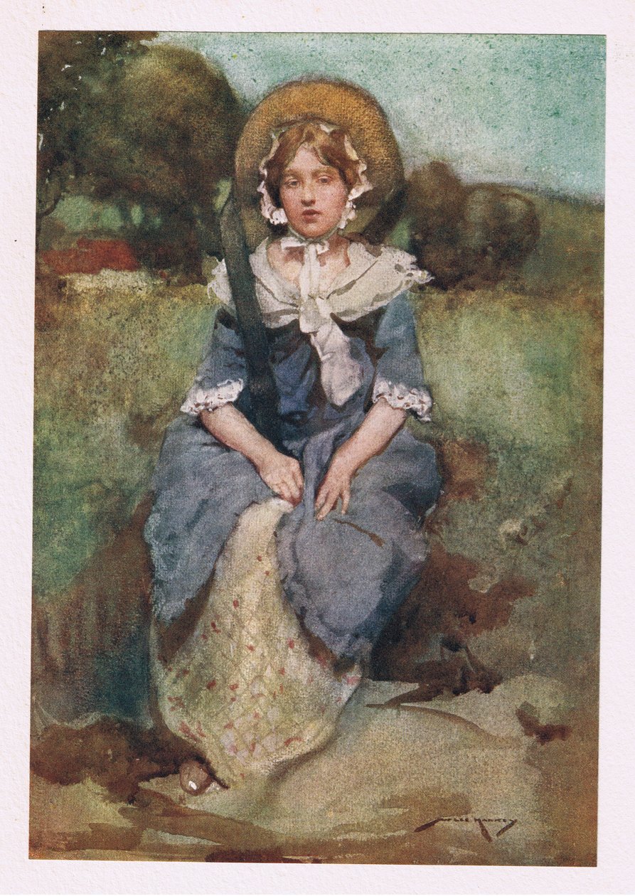 Vähentää jokaista lainattua viehätysvoimaa, jonka mekko tarjoaa, jakaa nyt taiteen kanssa silmiensä voiton (väri litho) tekijältä William Lee Hankey