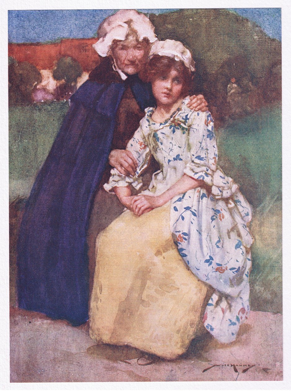 Neitsyiden röyhkeät rakkauden katseet sivuttain (väri litho) tekijältä William Lee Hankey