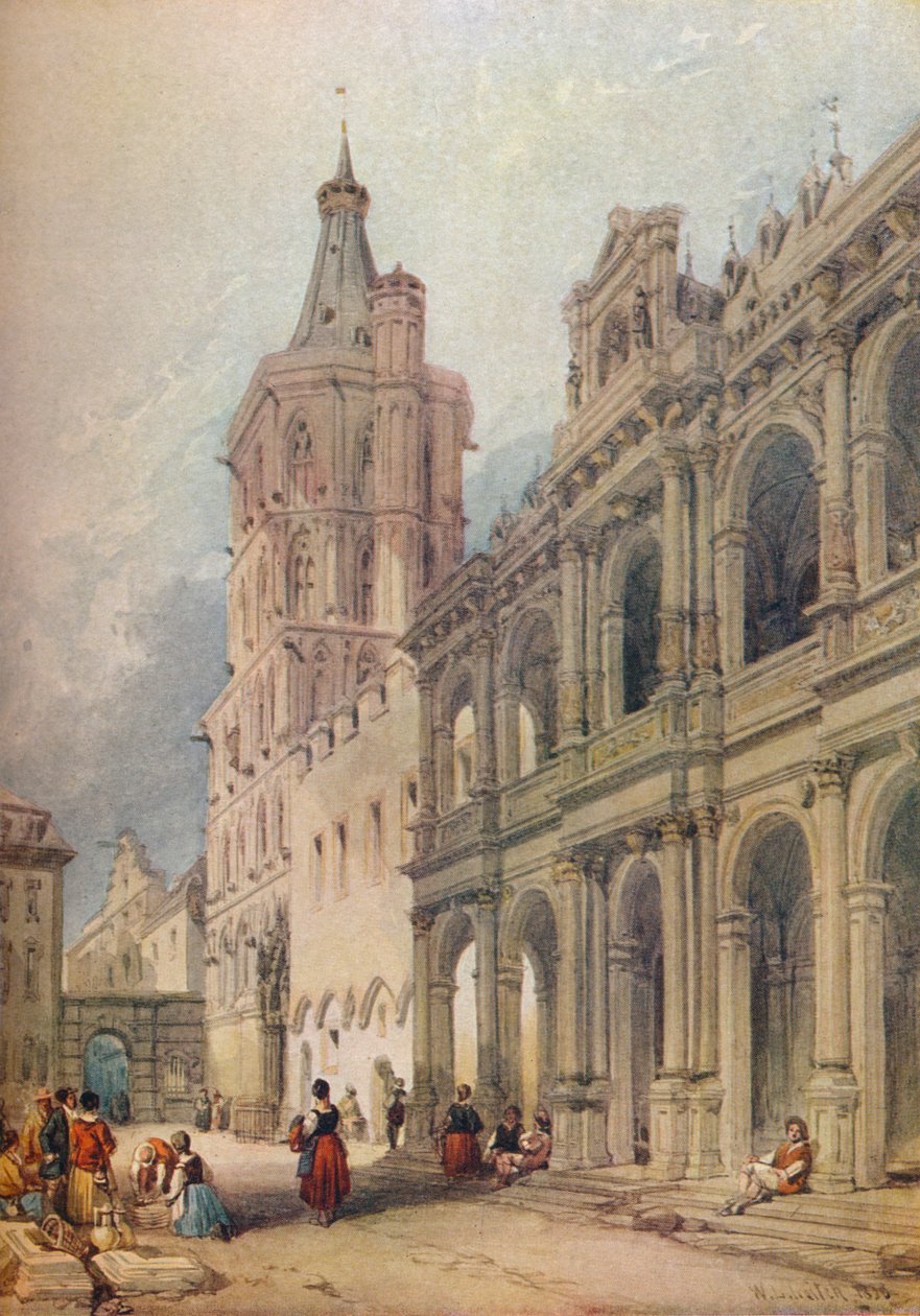 Kaupungintalo, Köln, 1841 tekijältä William Leighton Leitch