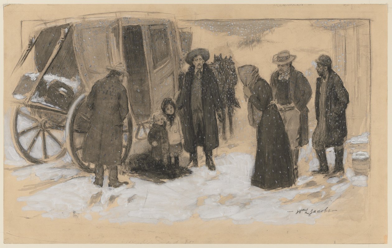 Luonnos "Joulu joella" tekijältä William Leroy Jacobs