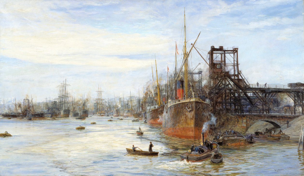 "Barry Docks", 1871-1931 tekijältä William Lionel Wyllie