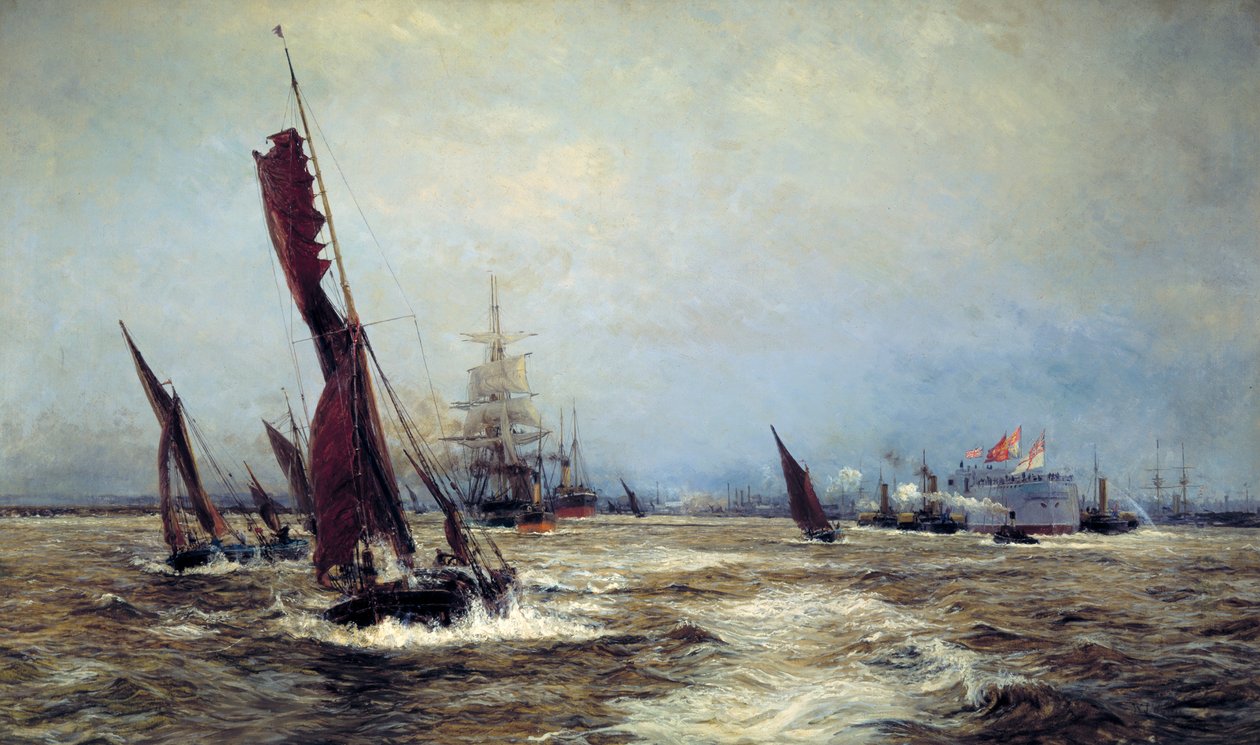 "Kauppa ja merivoima", 1898 tekijältä William Lionel Wyllie