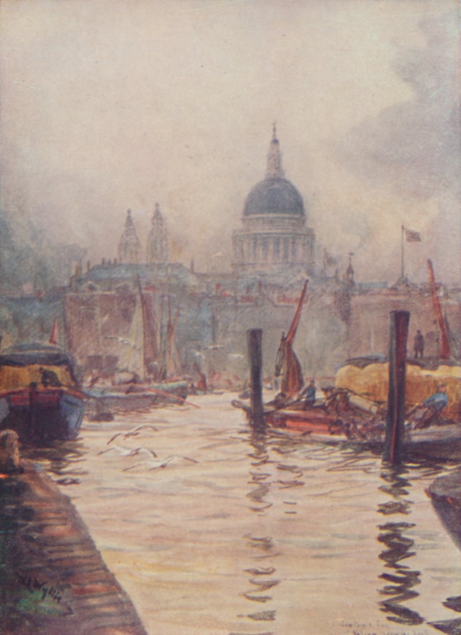 St. Paulin katedraali, Lontoo, 1910 tekijältä William Lionel Wyllie