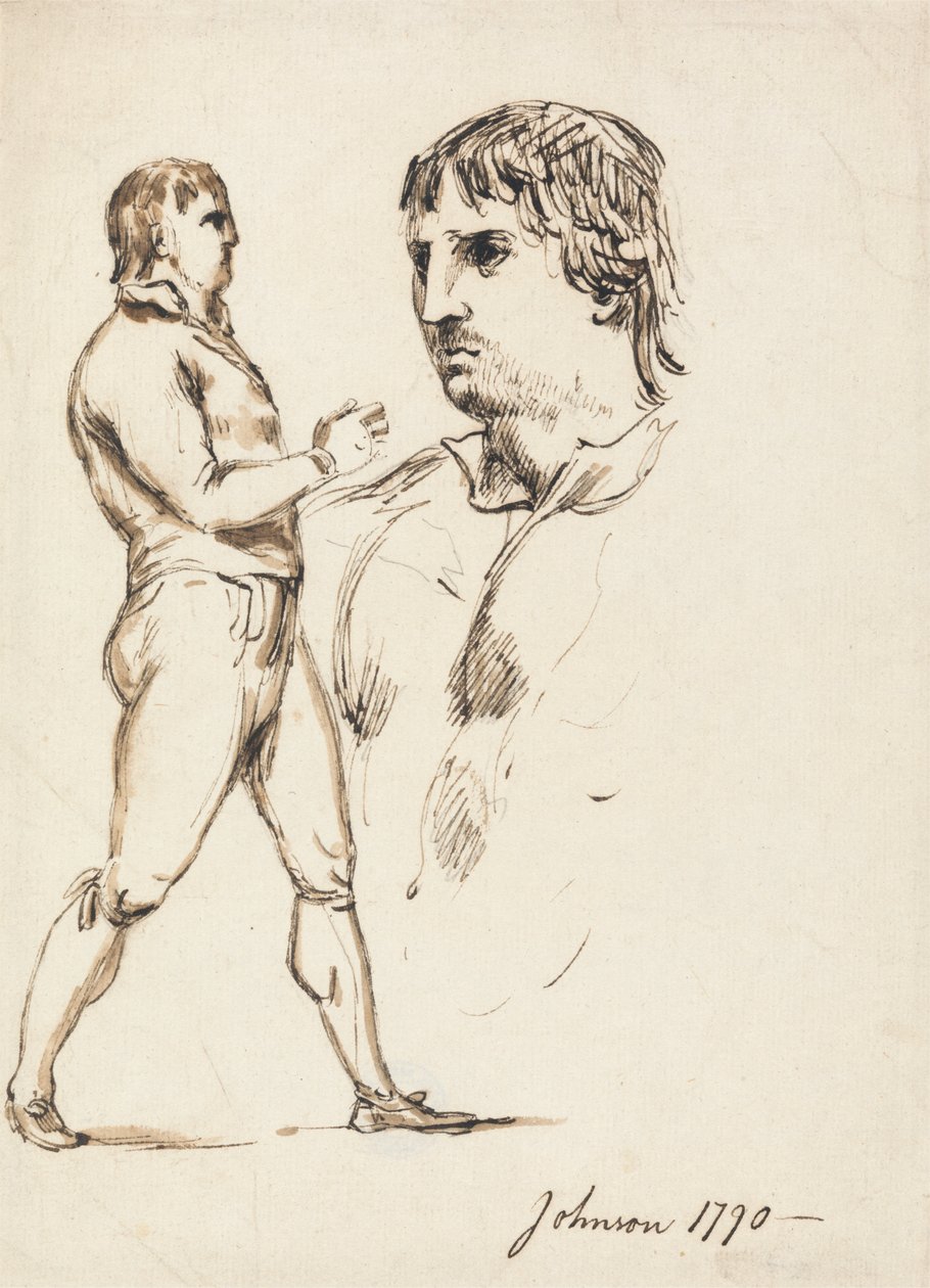 Pugilist Johnsonin muotokuva tekijältä William Lock Ii