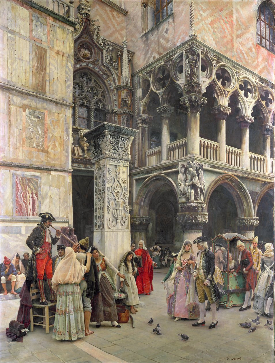 Piazzettassa, 1700-luvulla, 1859-1892 tekijältä William Logsdail