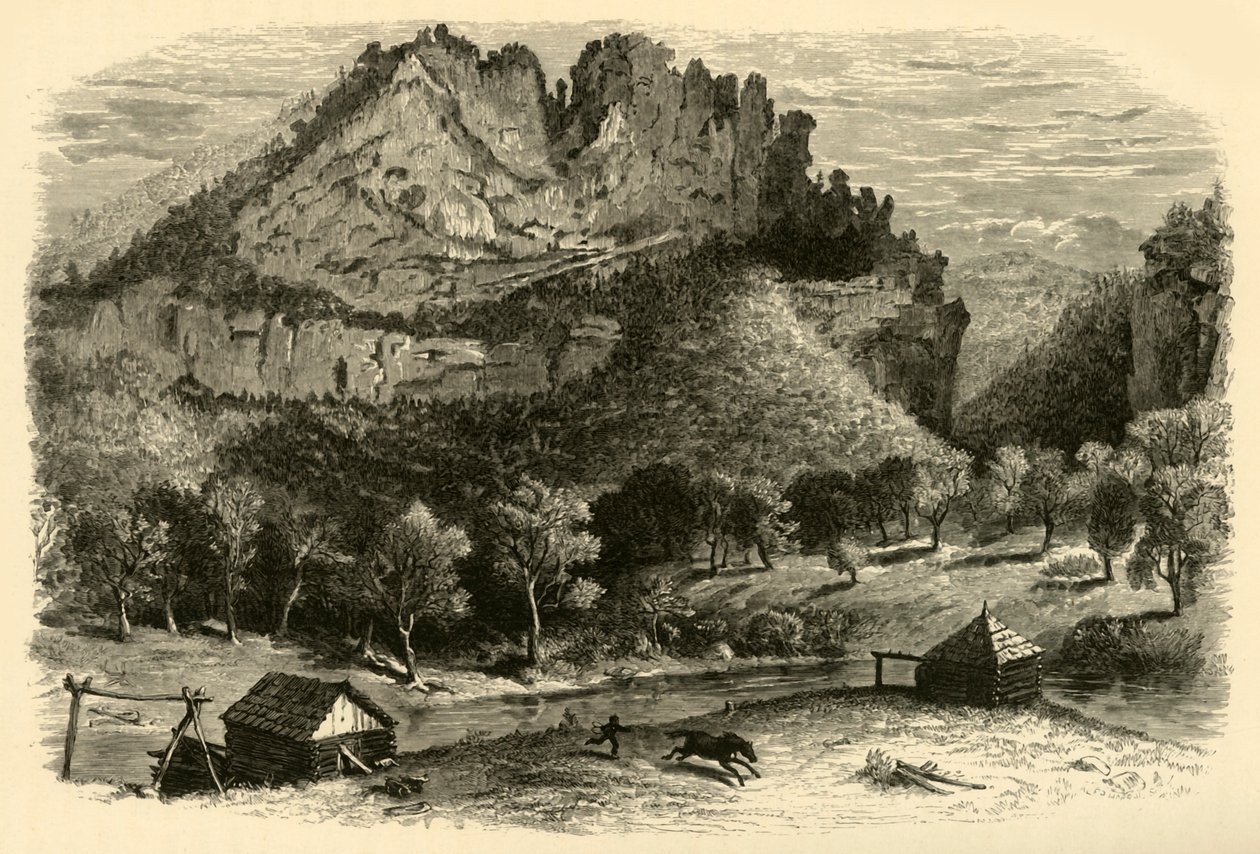 "Senecan kalliot", 1872. tekijältä William Ludwell Sheppard