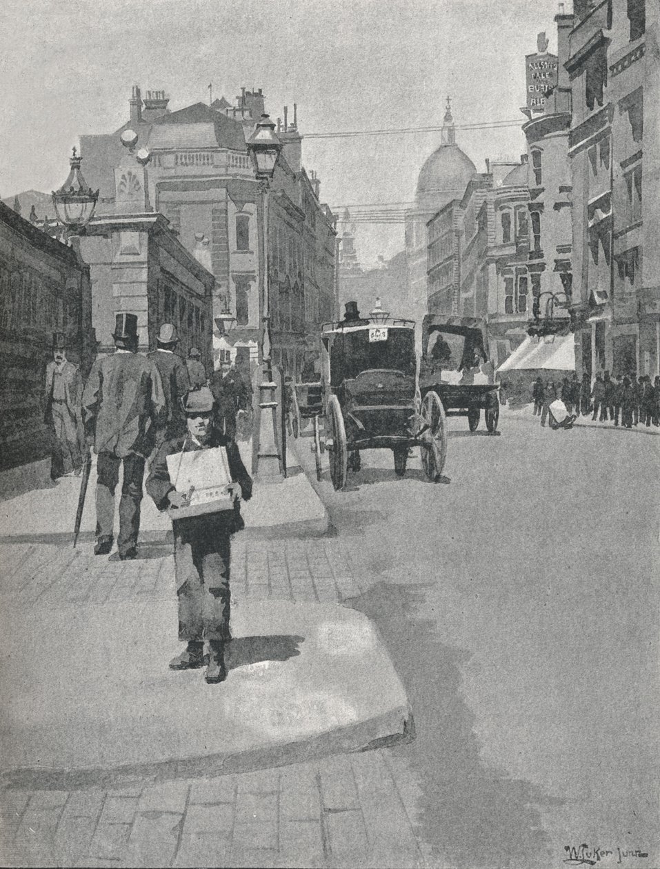 Cannon Street, 1891 tekijältä William Luker