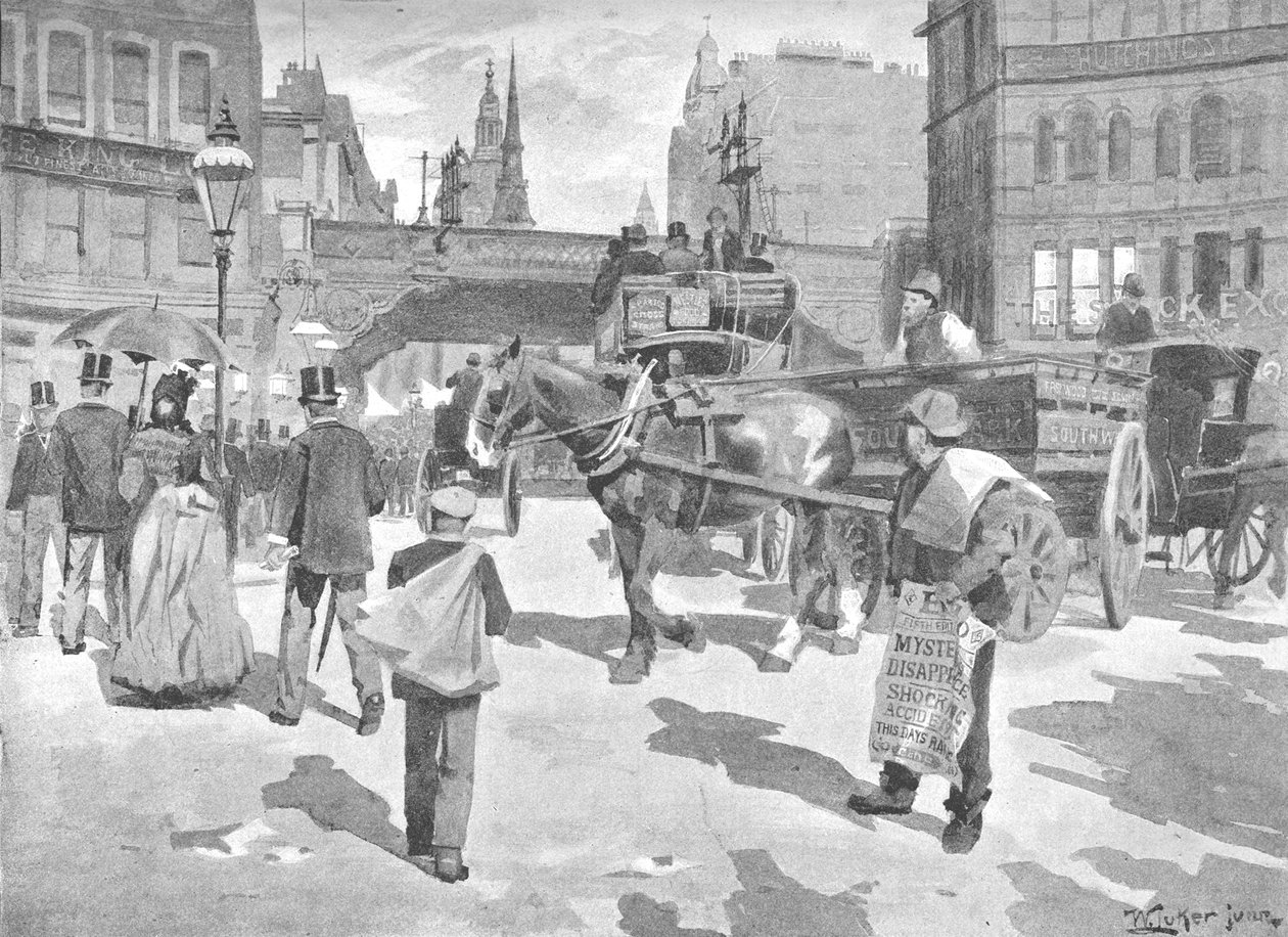 Ludgate Sirkus, 1891 tekijältä William Luker