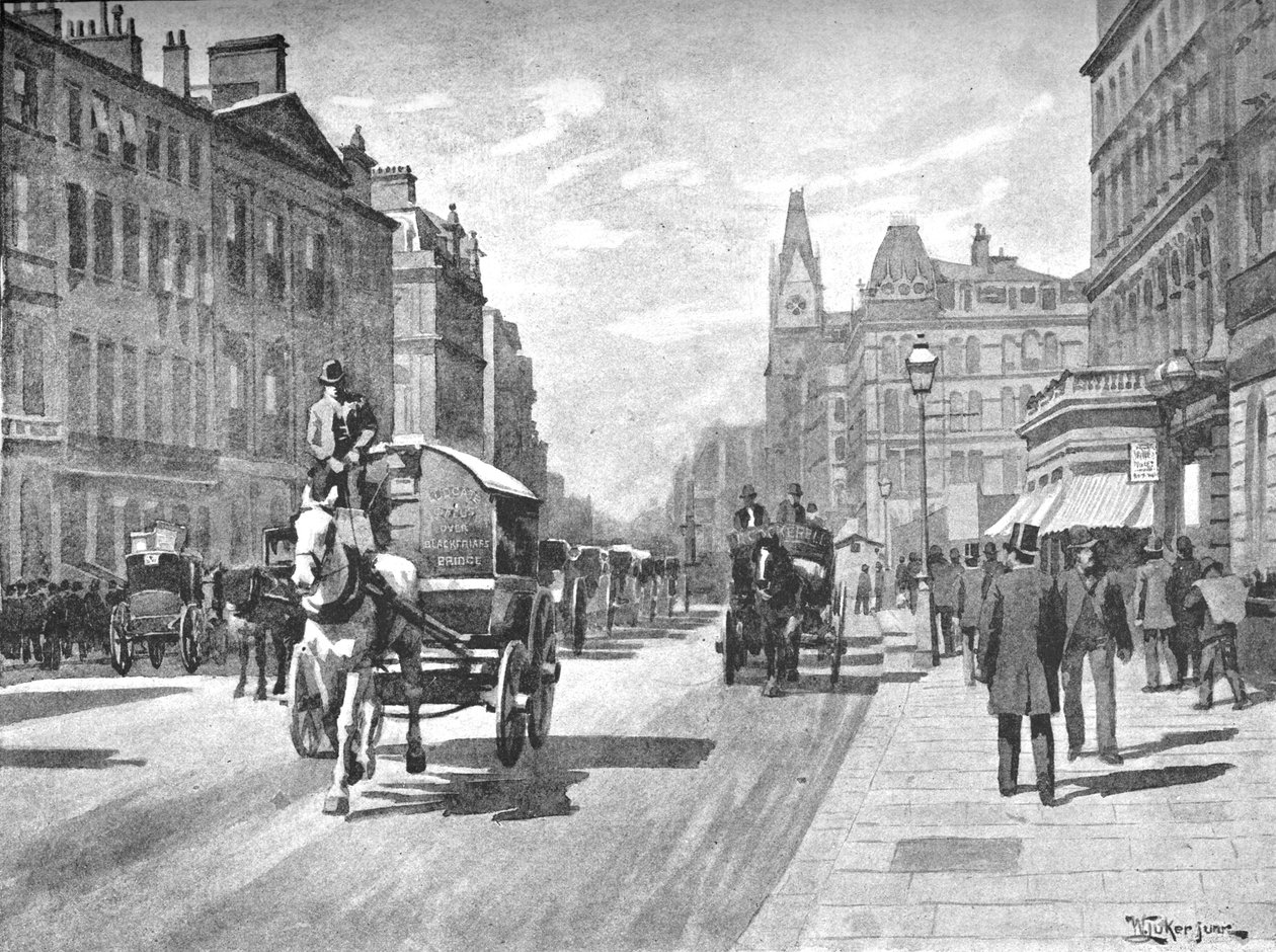 New Bridge Street, Blackfriars, 1891 tekijältä William Luker