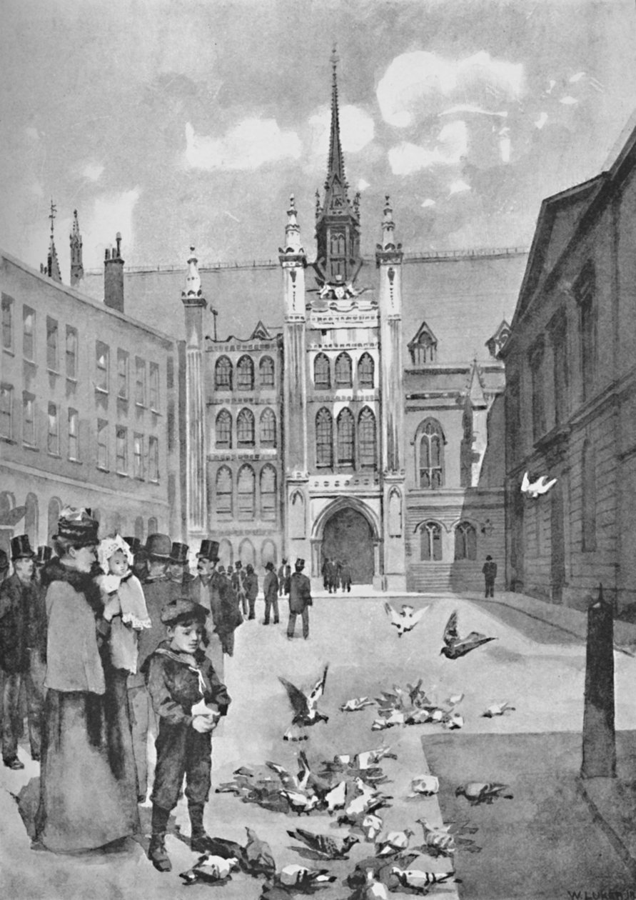 The Guildhall, Etuuloskäynti, 1891 tekijältä William Luker