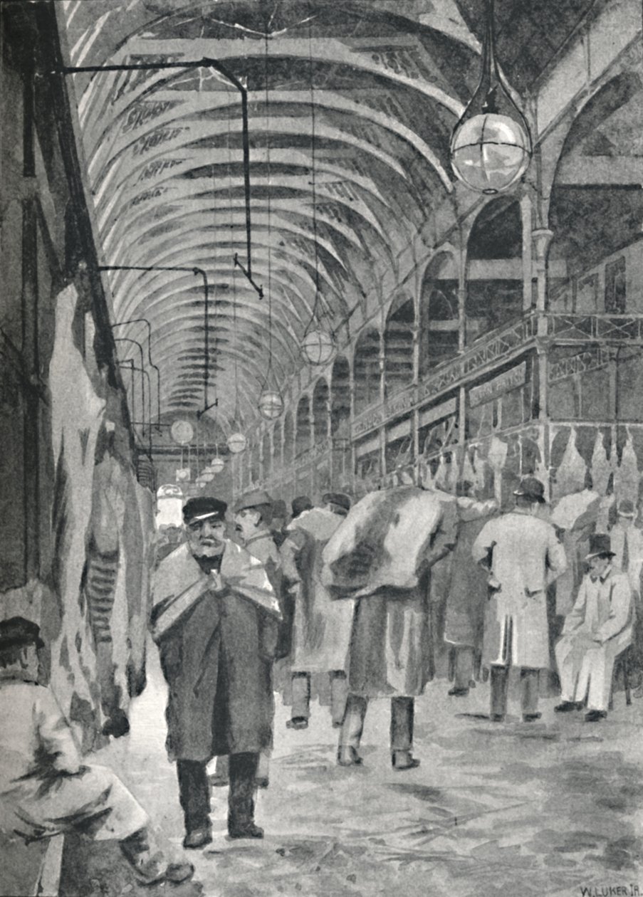 Metropolitan Meat Market, Smithfield, 1891 tekijältä William Luker