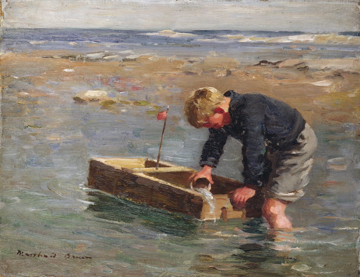 Veneen pelastaminen (öljy kankaalle) tekijältä William Marshall Brown