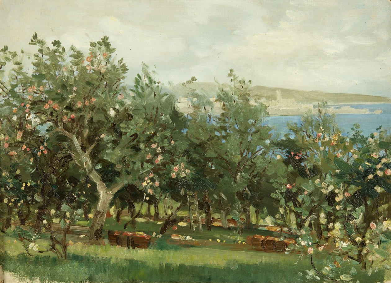 Omenapuutarha (öljy kankaalle) tekijältä William Matthew Hale