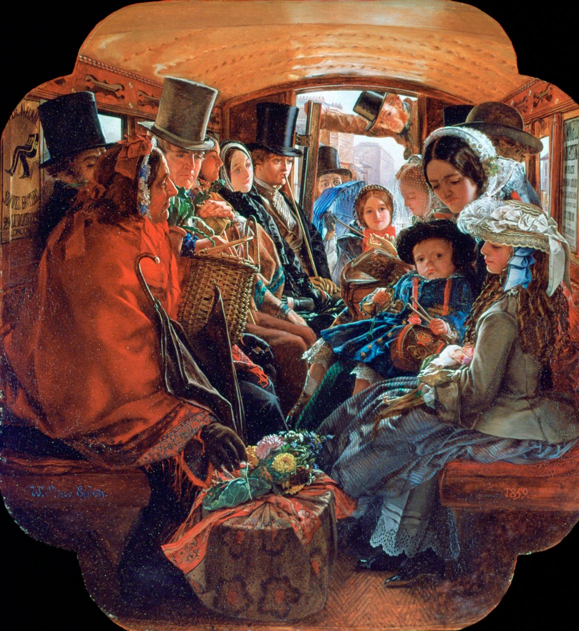 Omnibus Life Lontoossa, 1859 tekijältä William Maw Egley