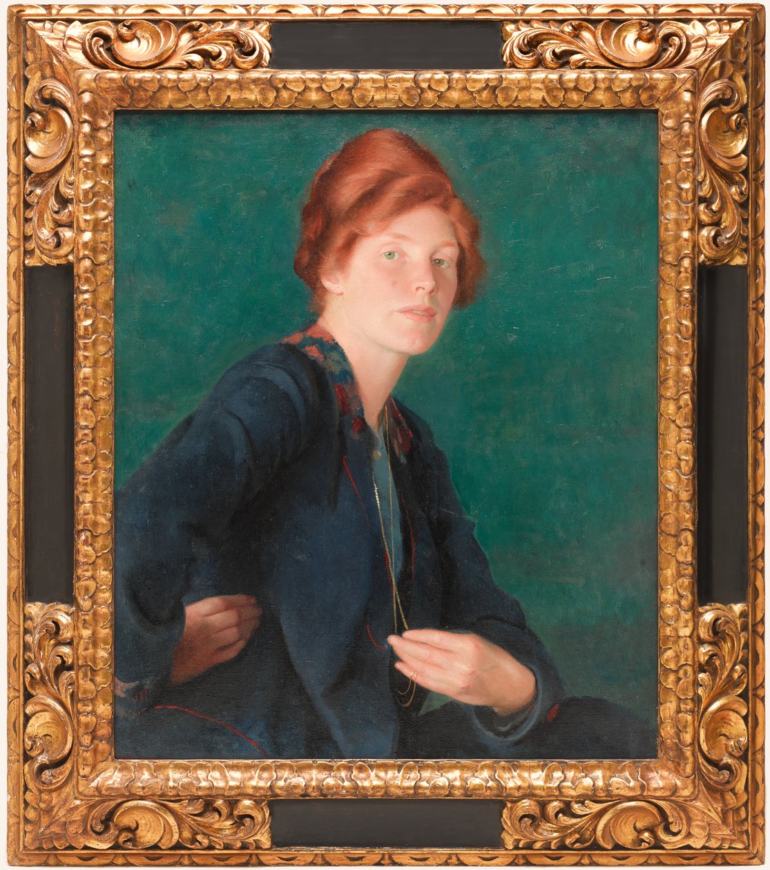 Nainen punatukkaisella tekijältä William McGregor Paxton