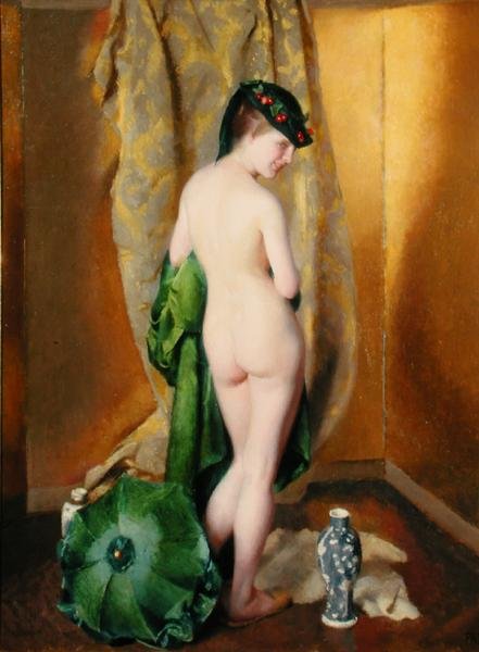 Fantasia interlude (öljy kankaalle) tekijältä William McGregor Paxton