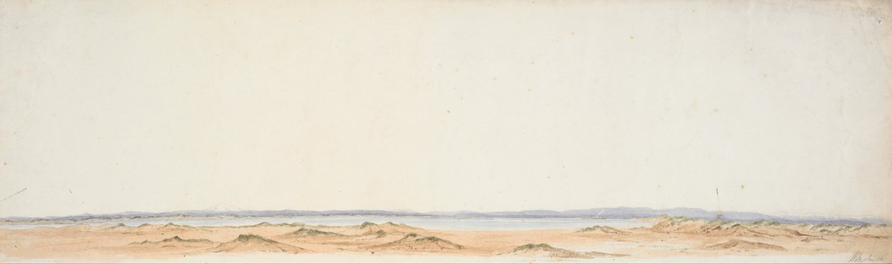 Luonnos Rangitikin etelärannalta tekijältä William Mein Smith