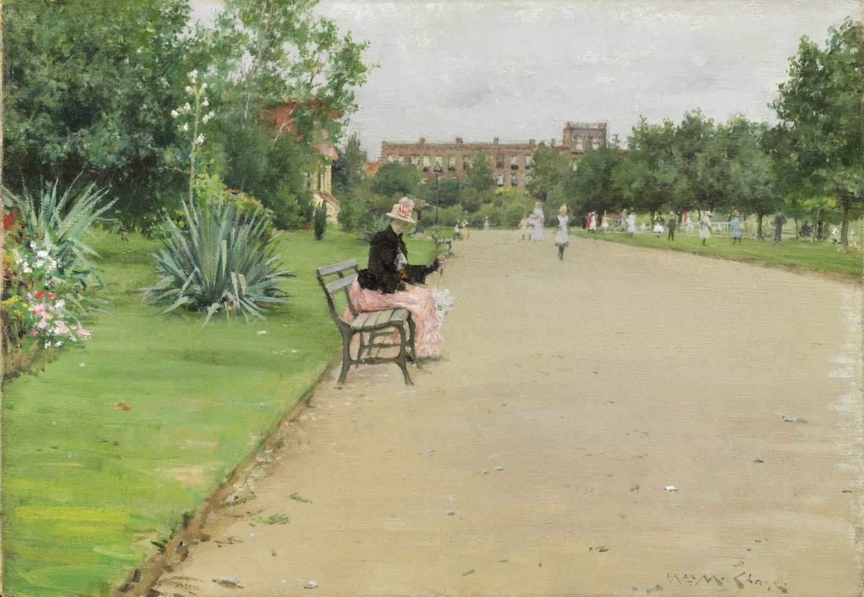 Kaupunginpuisto, noin 1887 tekijältä William Merritt Chase