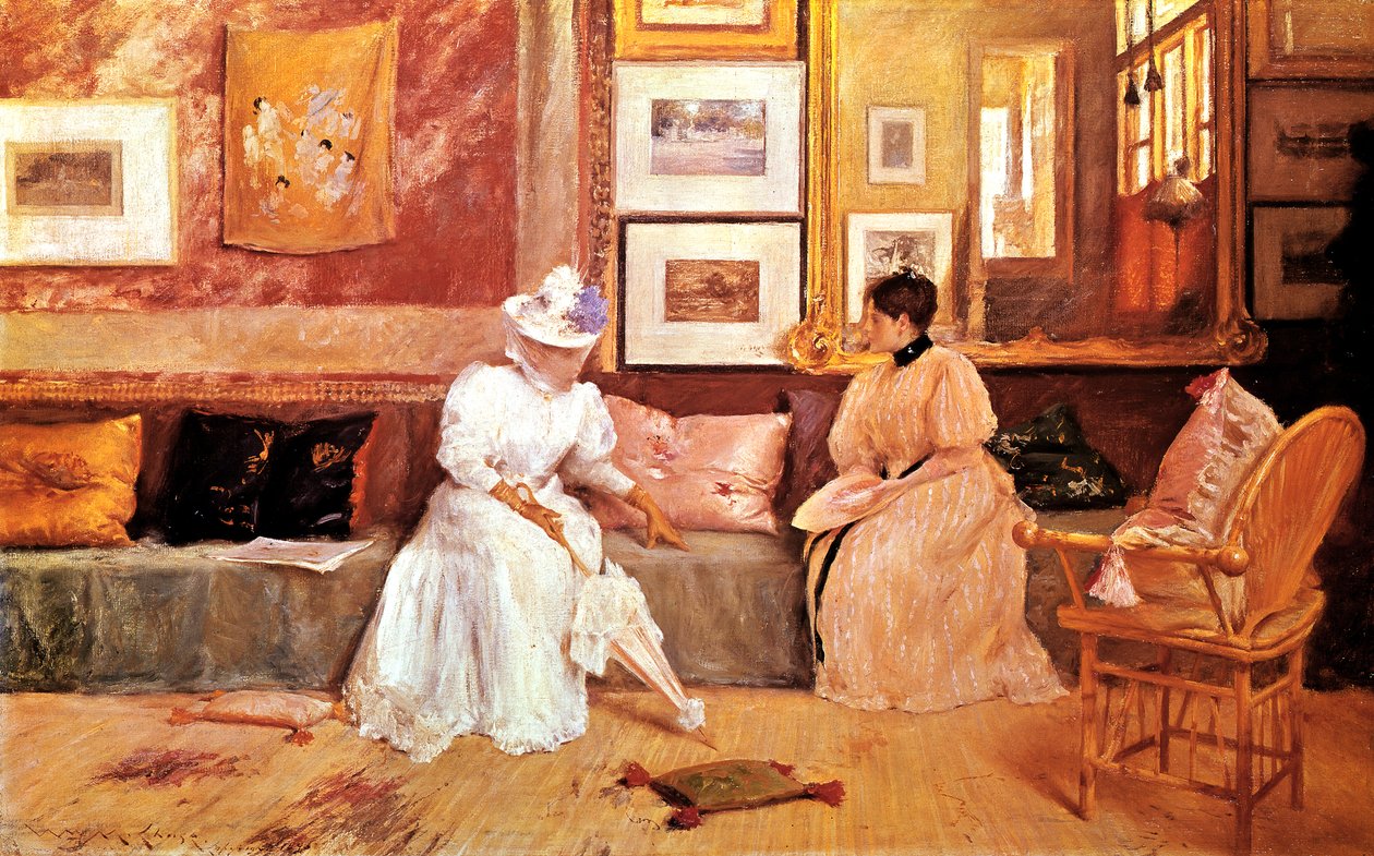 Ystävällinen kutsu, 1895 tekijältä William Merritt Chase