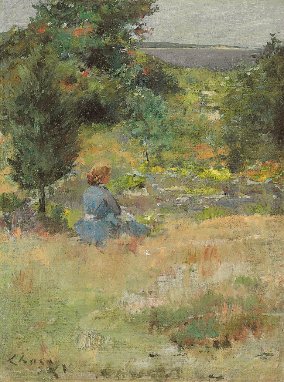 Tyttö Shinnecock Hillsissä, n. 1897 tekijältä William Merritt Chase