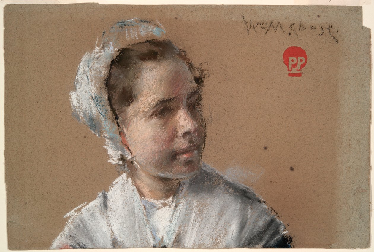 Nuoren tytön pää tekijältä William Merritt Chase
