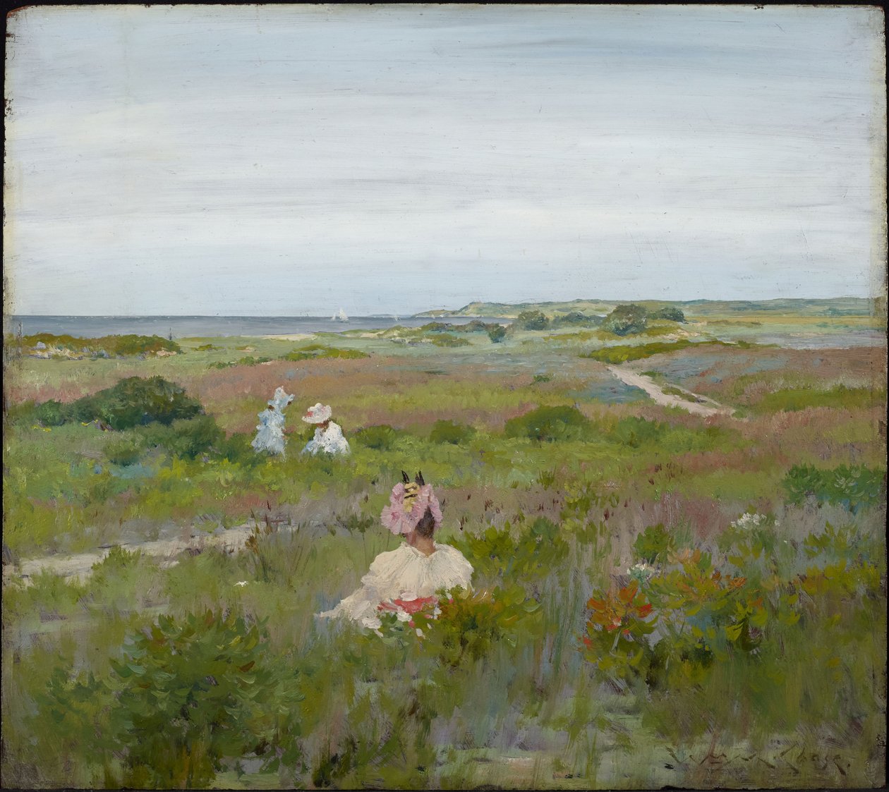 Maisema: Shinnecock, Long Island tekijältä William Merritt Chase