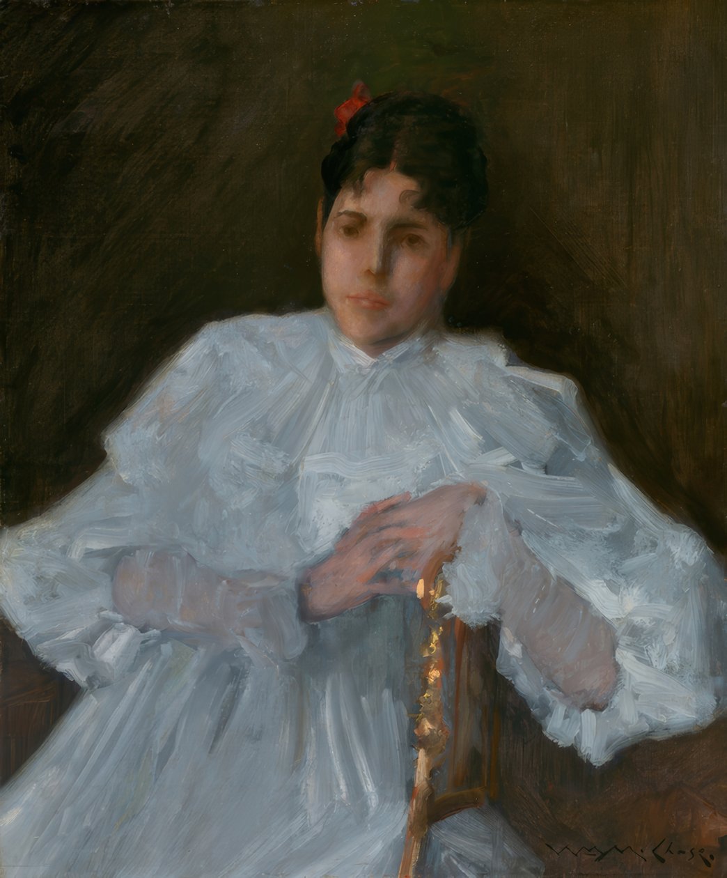 Tyttö valkoisessa tekijältä William Merritt Chase