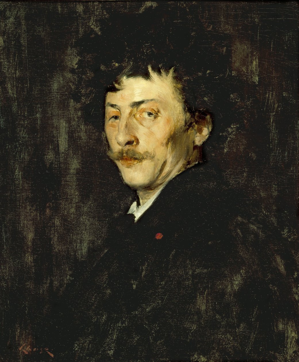 Pablo de Sarasate: Muotokuva viulistista, noin 1875. tekijältä William Merritt Chase
